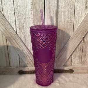 Starbucks 2023 Pink Fuchsia Diamond Jeweled Tumbler